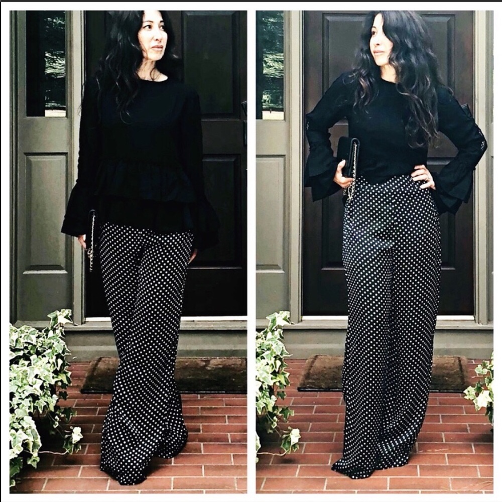 ✨LAST ONE ✨Wide leg polka dot palazzo pants - Picture 5 of 8